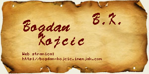 Bogdan Kojčić vizit kartica